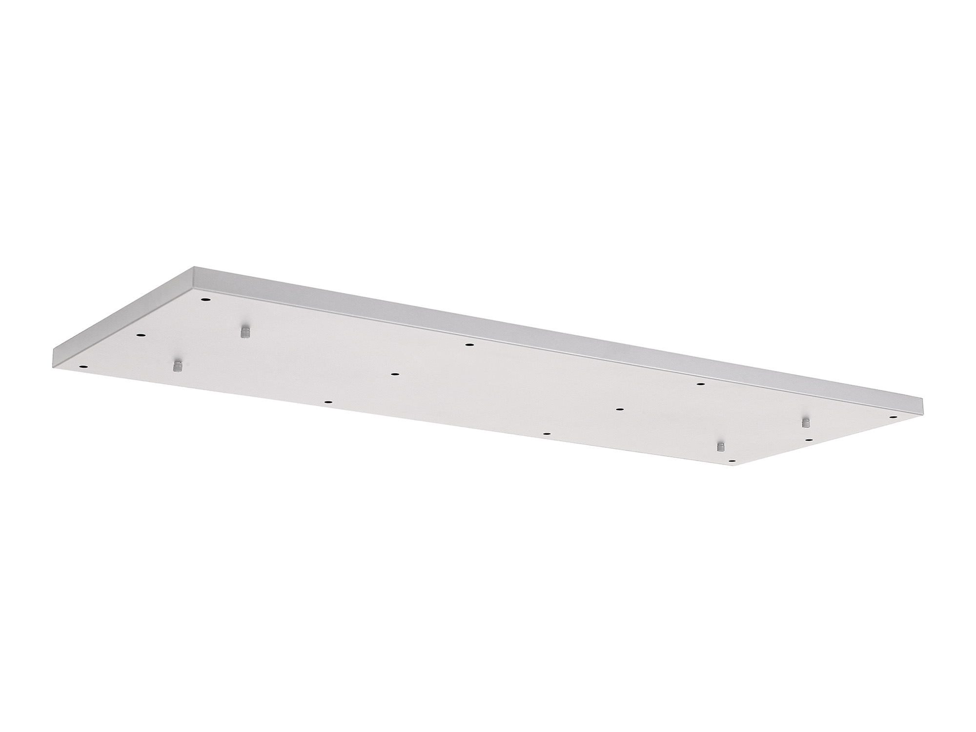 D0889WH  Hayes 12 Hole 1100mm x 400mm Linear Rectangle Ceiling Plate White